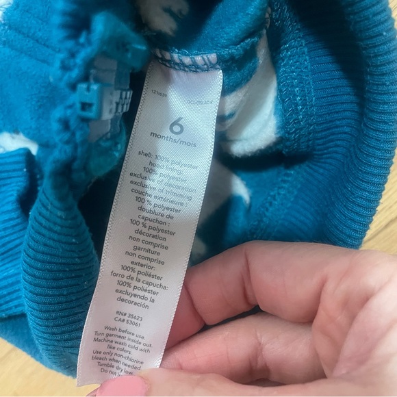 Carter’s Polar Bear Hooded Soft Sweatshirt w/ Ears and Onesie Size 6 Months - Picture 5 of 7